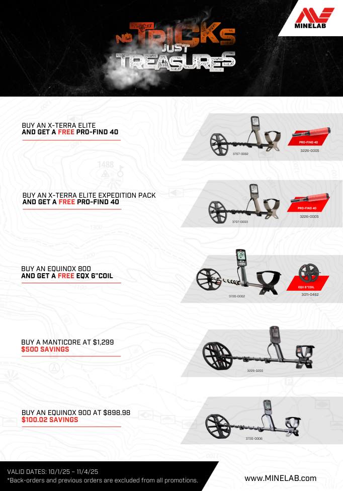 Minelab Spooky October Specials